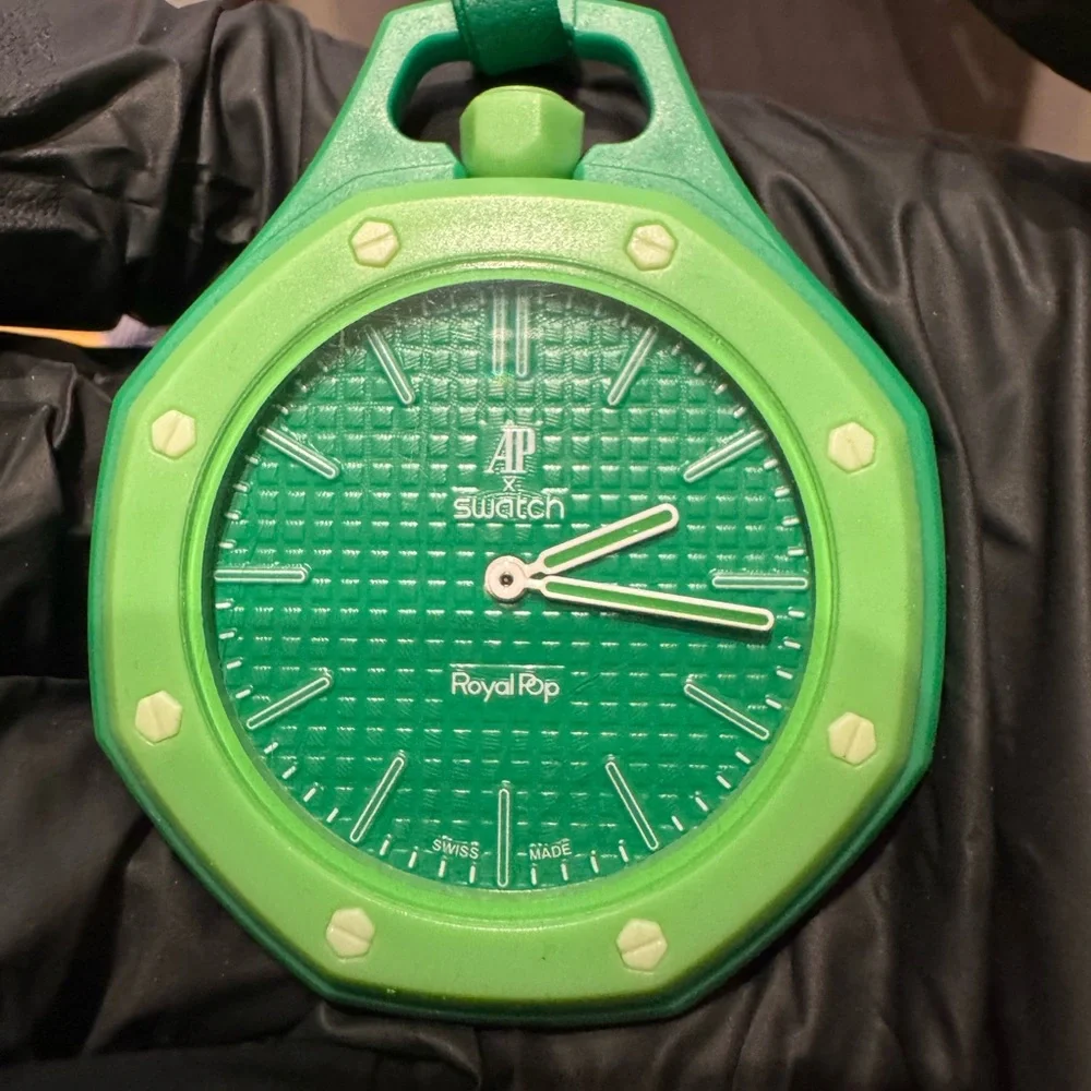 AP x Swatch Royal Pop Green Pocket Watch
